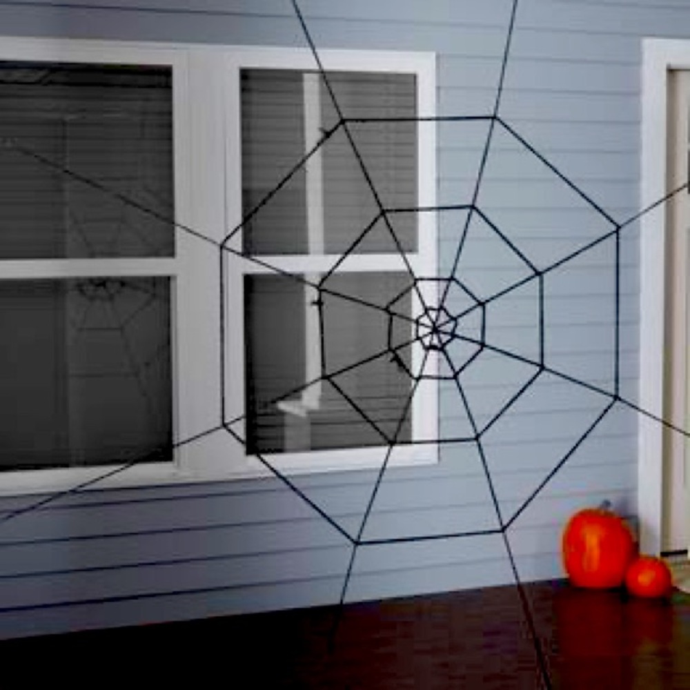 5ft. Elastic Spider Black Web Halloween Decoration by Ashland